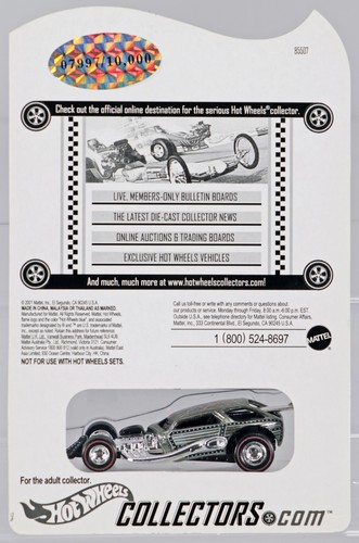 Hot Wheels Surf Crate Online Exclusive Series 1 - 85507 NRFP 2001 Chrome 1:64 - Picture 4 of 4