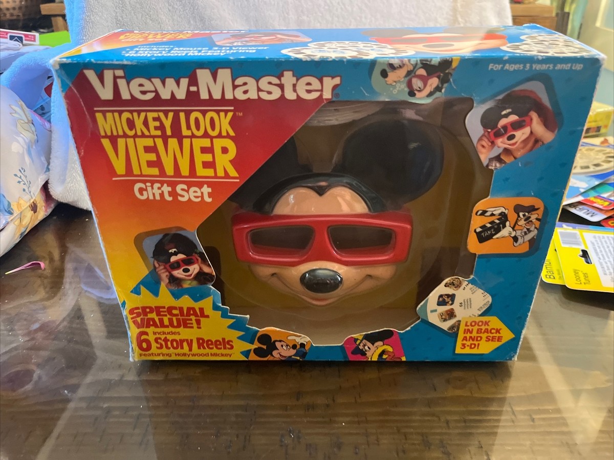 Vintage View Master Mickey Look Viewer Gift Set Mickey Mouse