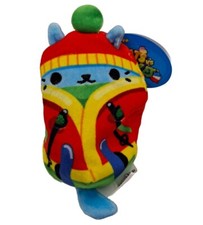 Cats VS Pickles Downhill Cat 458 Skiiing Cat Bean Bag Plush 4" NWT