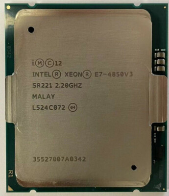 Intel Xeon E7-4850 V4 / 16x 2,10 GHz Socket 2011 Hexa Core CPU Processeur