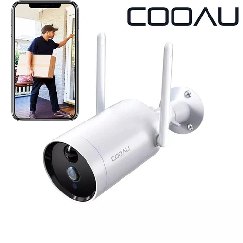 COOAU 1080P Telecamera di Sorveglianza Esterno Batteria Wi-Fi Cloud Memoria & 10m Visione Notturna - Foto 1 di 6