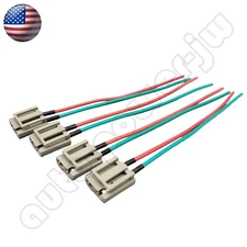 4Pcs HEI Distributor Pigtail Wire Harness Dual 12V Power Tach HEI Connector NEW