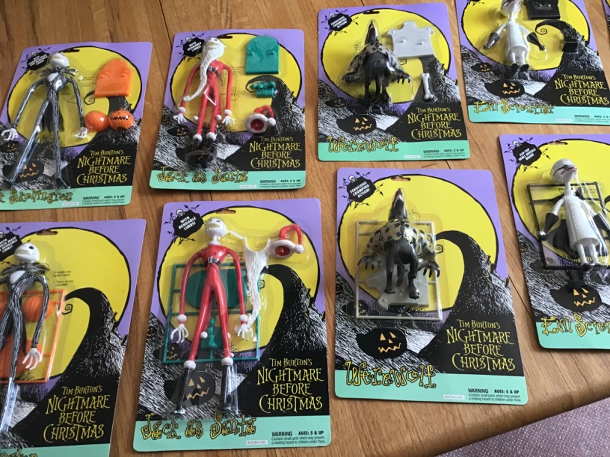 1993年Nightmare before christmasジャック 人形 Original 1993 Nightmare Before Christmas Collector Doll Set