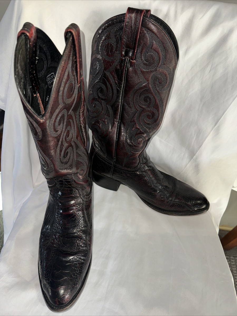Dan Post Mens Size 8.5 EW Burgundy Leather Western Cowboy Boots s-l400.jpg main image 2