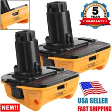2Pack 18V To 20V MAX DCA1820 Adapter Converter For DEWALT 20 Volt Li-ion Battery