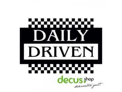 DAILY DRIVEN L 1658 13x9 cm // Sticker JDM Aufkleber Frontscheibe