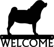Puggle Dog Welcome Sign - Made in America - Outdoor Decor