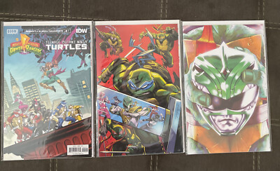 POWER RANGERS TEENAGE MUTANT NINJA TURTLES #4 Cover A, Incentive & Montes Virgin