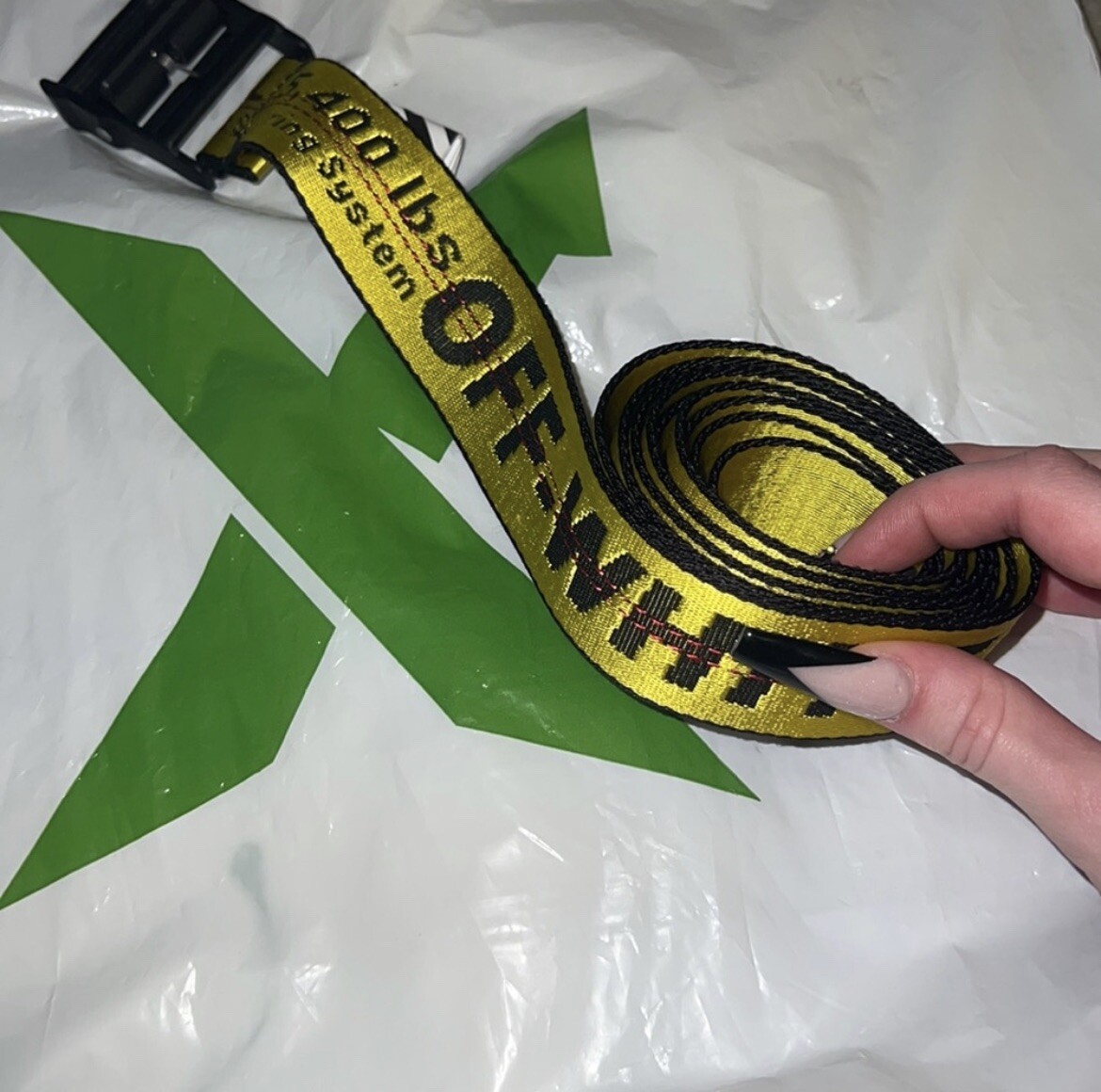 Off-White Classic Industrial Web Logo Belt - Perfect  display picture 1