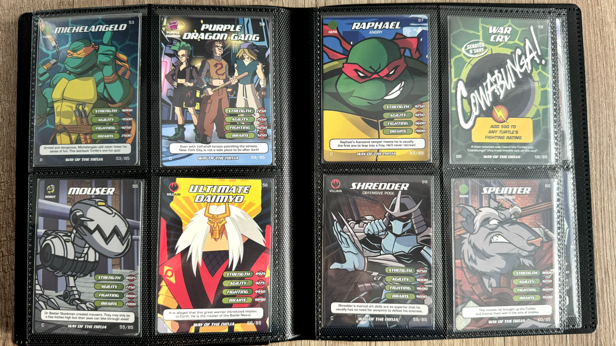 COMPLETE TEENAGE MUTANT NINJA TURTLES WAY OF NINJA CARDS