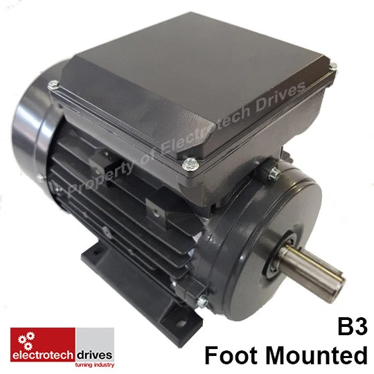 High Quality Single Phase Motor 230v 1400RPM 2800RPM 1ph Twin Cap 0.18KW- 3.7KW - Image 3 of 4