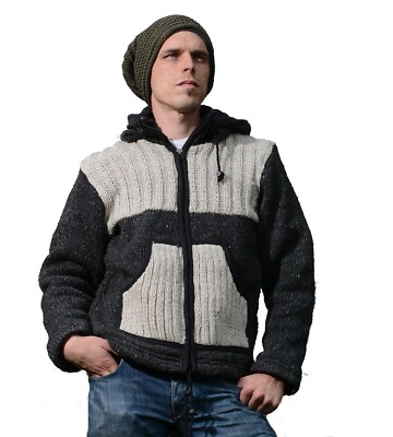 Strickjacke Nepaljacke Goa Jacke Herren Guu-Shop Stickjacke