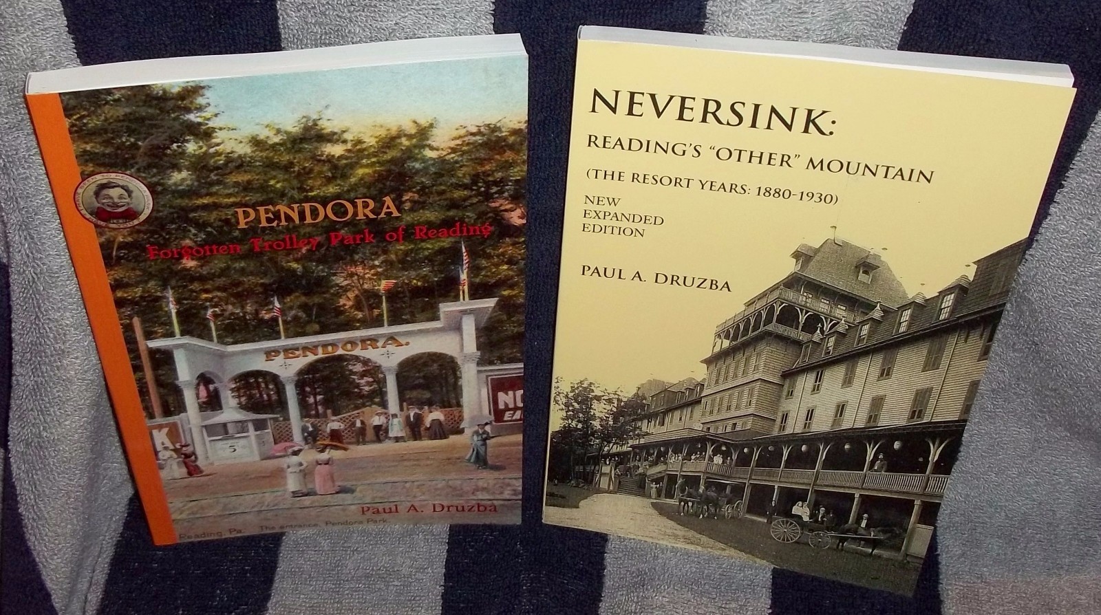 Pendora Park & Neversink Mt (2) Reading, PA History books DRUZBA SIGNED