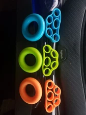 6 Pcs Exerciser Finger Stretcher Grip Resistance Hand Strengthener 30-40-50 lb