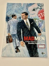 BECKETT COA JON HAMM Signed Autographed 12x18 Photo Poster MAD MEN Don Draper