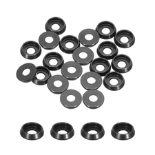 M3 Cone Cup Countersunk Washers,Hole Dia 3Mm/0.12" Aluminum Gaskets Cup Head Was