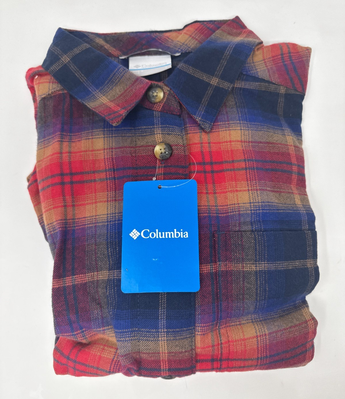 Columbia Women's Holly Hideaway Flannel Shirt Size: S in Noc