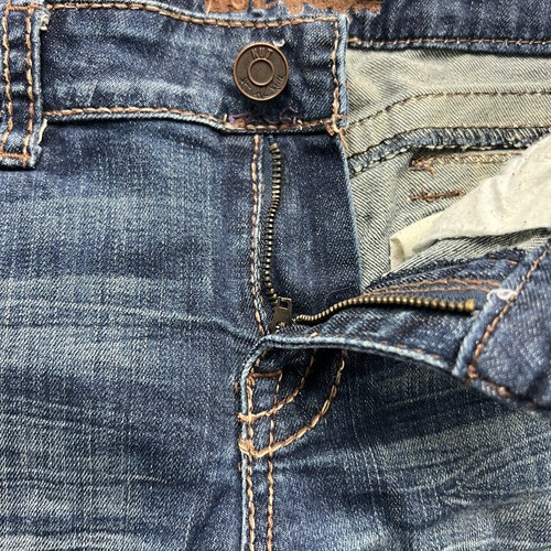 Jeans KUT From The Kloth talla 8 para mujer rectos tiro bajo lavado medio azul denim - Imagen 3 de 10