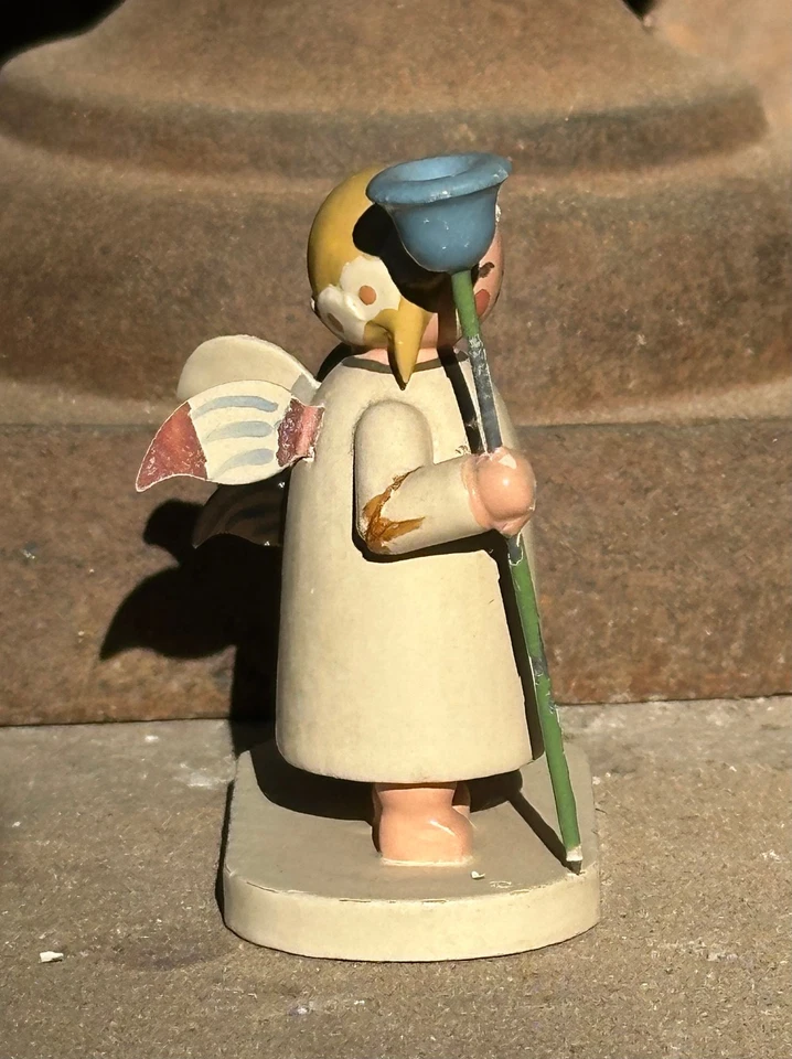 Alter Margeritenengel Geschwister mit Lichtnapf und Stern Wendt & Kühn - Bild 2 von 4