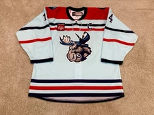 Manitoba Moose AHL Authentic Military Pro Stock CCM MIC Jersey Oligny 54