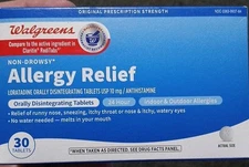 Walgreens 24 Hour Non-Drowsy Allergy Relief Loratadine 30 Tablets Exp 03/26