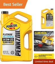 Platinum Full Synthetic 5W-20 Motor Oil, 5-Quart - Maximum Engine Protection 35.71 per gallon