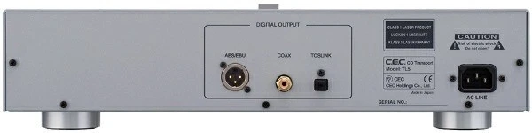 CEC TL5 Belt Drive CD Transport Stabilizer AES/EBU Coaxial Toslink Output Silver - Image 2 of 2