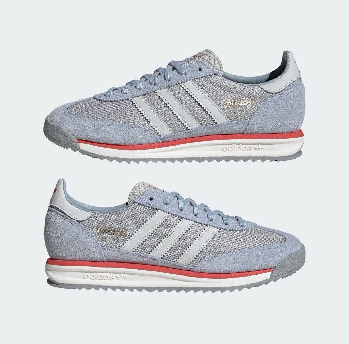 Adidas SL 72 RS Wonder Blue Red Lace Up Casual Sneakers JH5103 Men's Size 11.5