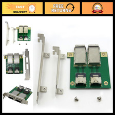 Mini SAS SFF-8088 to SAS36P SFF-8087 Adapter with PCI Bracket - Dual Connector,