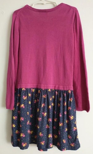 HANNA ANDERSSON Girls Sz 8 Colorful Long Sleeve Casual Knee Length Dress - Picture 2 of 4