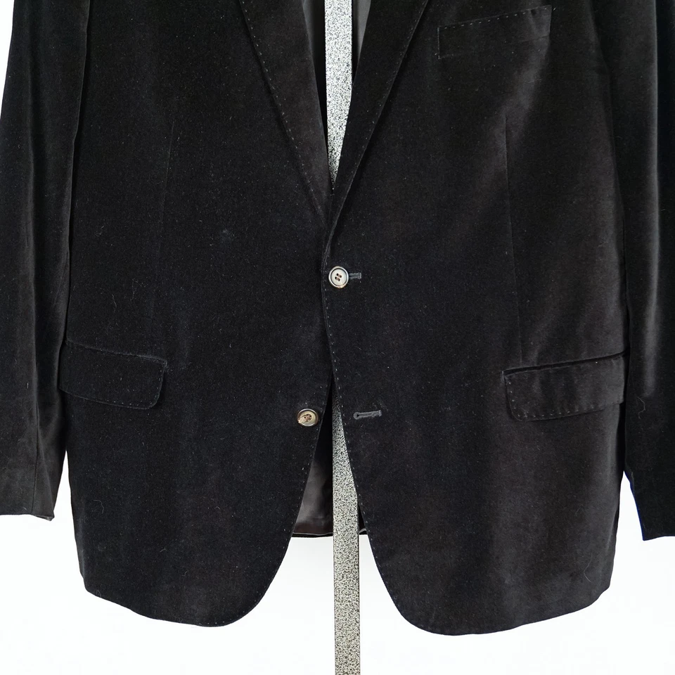 Lauren Ralph Lauren Men's Cotton Velvet Blazer Jacket 50R Holiday Event Cocktail - Image 2 of 4
