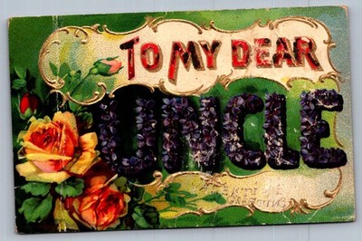 Postcard 1900s Medford, OR To My Dear Uncle Roses Embossed