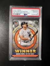 2022 Giancarlo Stanton HR Challenge Winner September Double Down PSA 10 POP 1