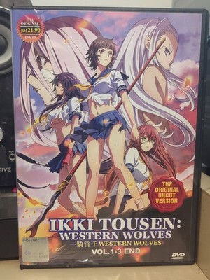 Ikki Tousen: Western Wolves Vol.1-3END DVD Anime