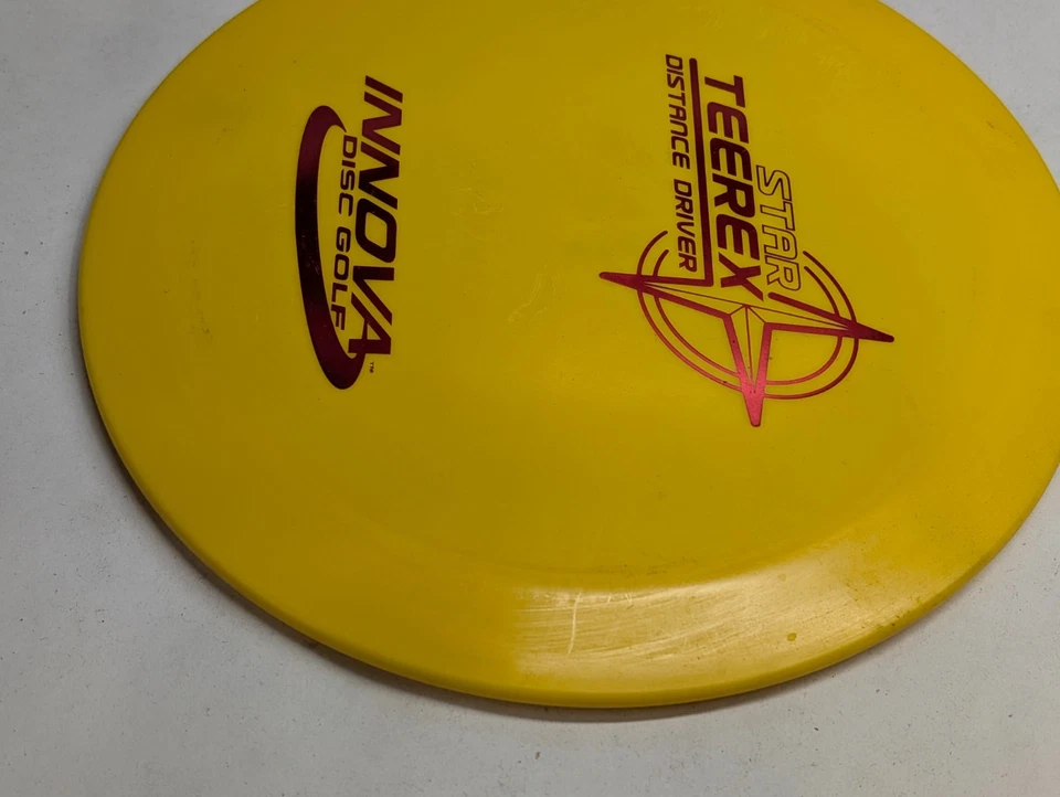 Innova Star TeeRex 169g Old Penned Disc Golf Distance Driver Yellow PFN OOP - Image 3 of 4