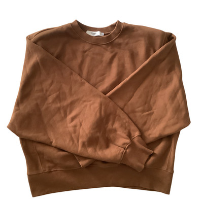 The Frankie Shop Crew Sweatshirt Pullover Small Brown Neutral Casual Chic