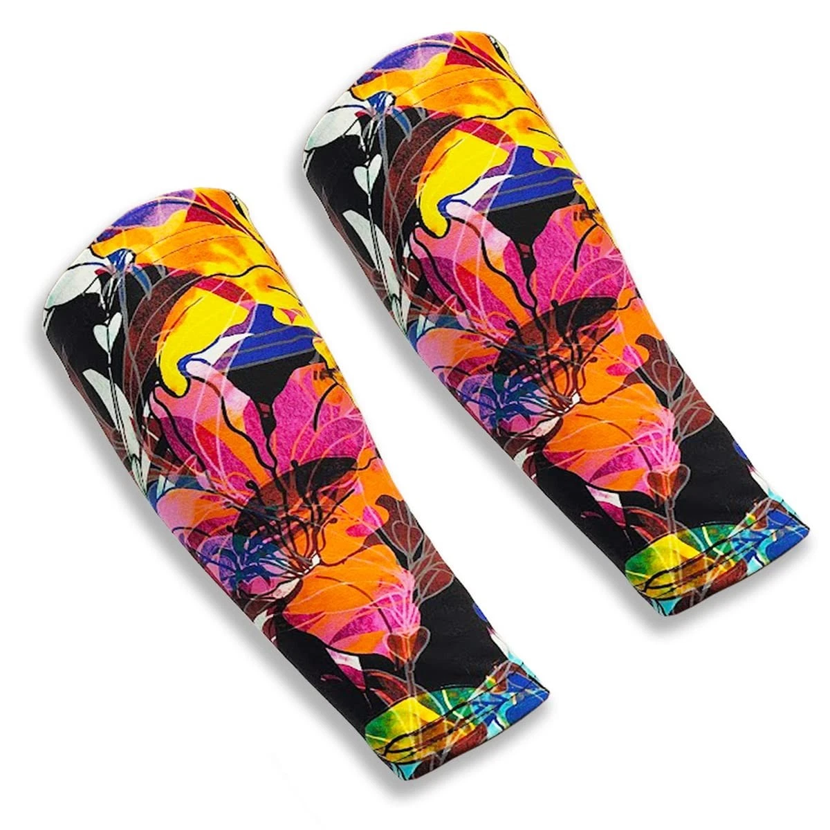 Skin Protection Forearm Sleeves - UV Block 98% - Made in USA - Pair