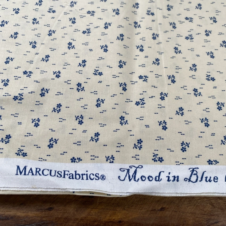 Vintage Marcus Brothers Spring Of Flowers 0722 Cotton Fabric One And 1/2 Yards - Image 2 of 4