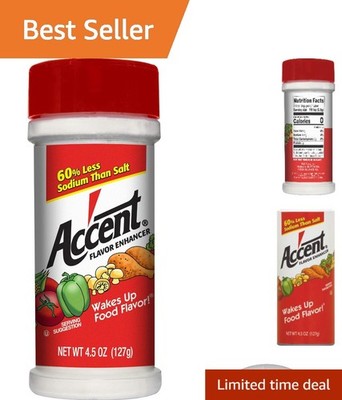 4.5oz Accent Flavor Enhancer - Low Sodium Umami Spice for Savory Dishes