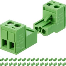 30 PCS 2 Pin 5.08mm Pitch DIY PCB Mount Screw Terminal Block Connector Plug