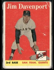 1958 Topps #413 Jim Davenport GD/VG