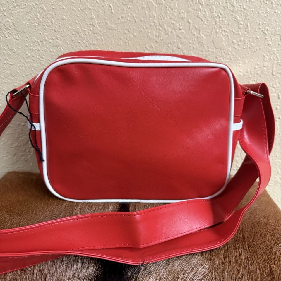 Bolsa carteiro Gola Classics Micro Redford unissex vermelha branca pequena mini retrô LEIA - Imagem 3 de 4