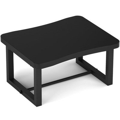 Wooden Step Stool with 500 Pounds, Wide Bed Stool for Adults，Black Wood Step ...