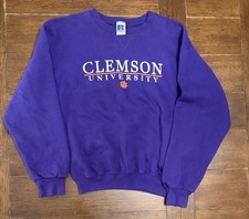 Vintage Clemson Tigers Men s Size M Russell Athletic Purple Crewneck Sweater