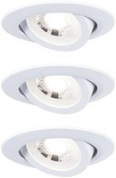 Paulmann LED Einbauleuchte 3Er-Set Schwenkbar Rund 82Mm 70° 3X4,8W 3X450Lm 230V