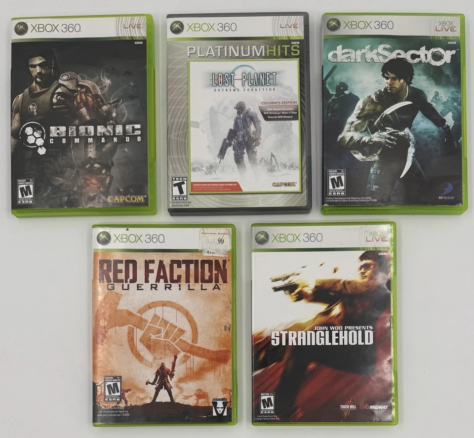 Лот товаров Xbox 360: Dark Sector Lost Planet Red Faction Bionic Commando Stranglehold - Изображение 2 из 4