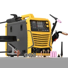 TOOLIOM 180A 4 in 1 MIG Welder With Lift TIG Torch Gas MIG/Flux MIG/Stick