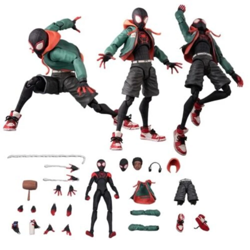 Spiderman Miles Morales Action Figure Toy Into the Spider Verse