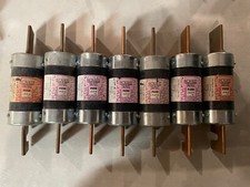 7 EATON BUSSMAN FUSETRON LPN-RK-500, DUAL ELEMENT FUSE USED TESTED