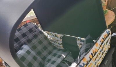WonderFold W4 Luxe/Elite Set  of Seat Covers, Mat Cover and Canopy BUFFALO PLAID